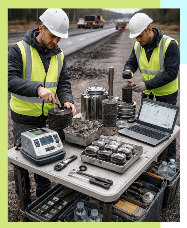 Сертификация асфальта: испытания и подтверждение в Майкопе