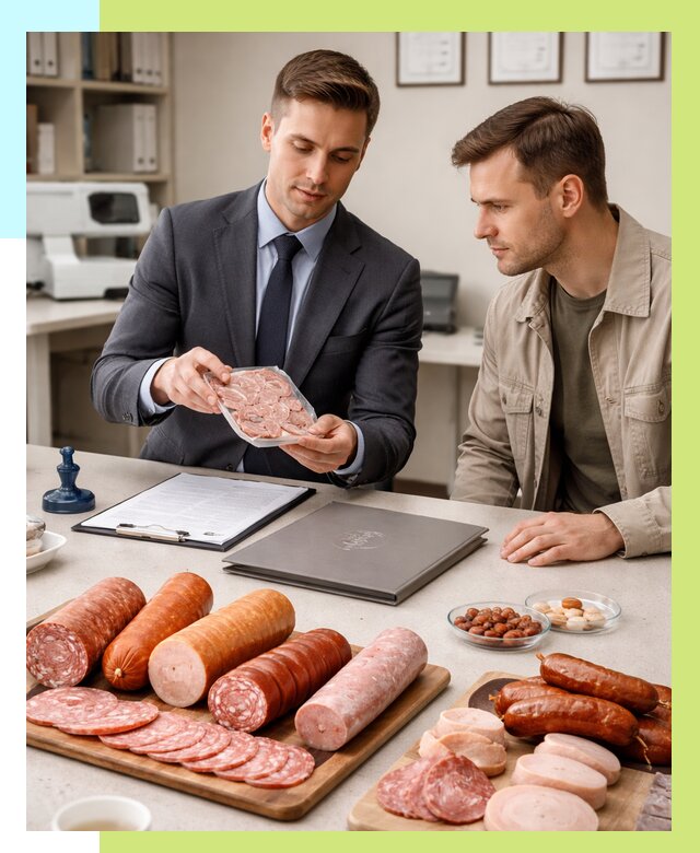 Сертификация колбасных изделий в Майкопе от 7582 р. | Алешин-Мкп