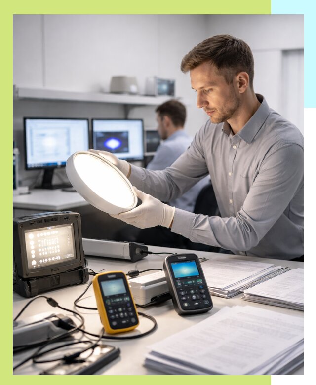 Сертификация светильников в Майкопе: испытания и оформление