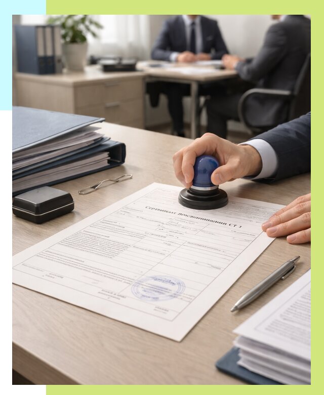 Сертификат происхождения СТ 1 в Майкопе от 4549 р. | Алешин-Мкп