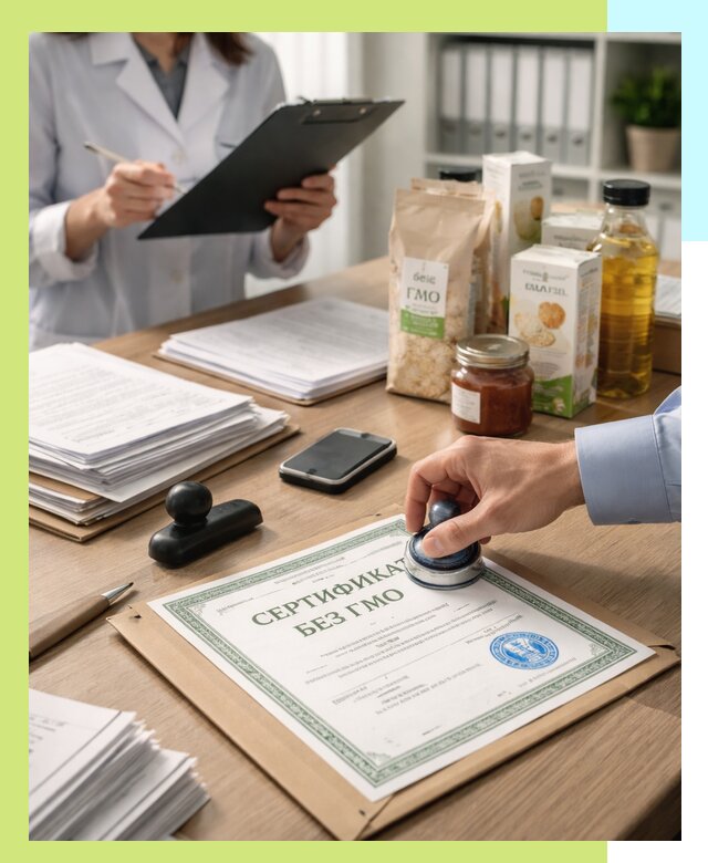 Получение сертификата Без ГМО для продукции в Майкопе